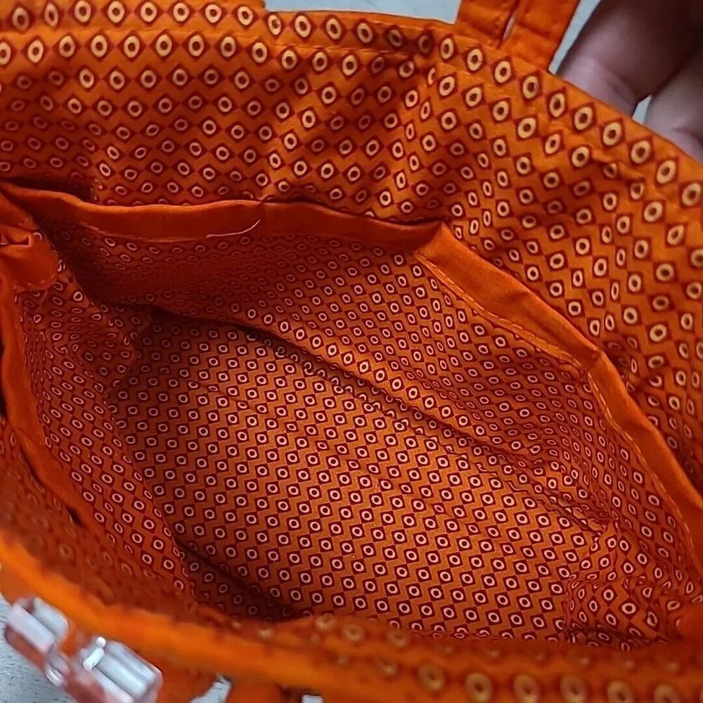University of Miami Double Strap Purse Handbag 8x6.5x4 NEW NWOT - Picture 8 of 8
